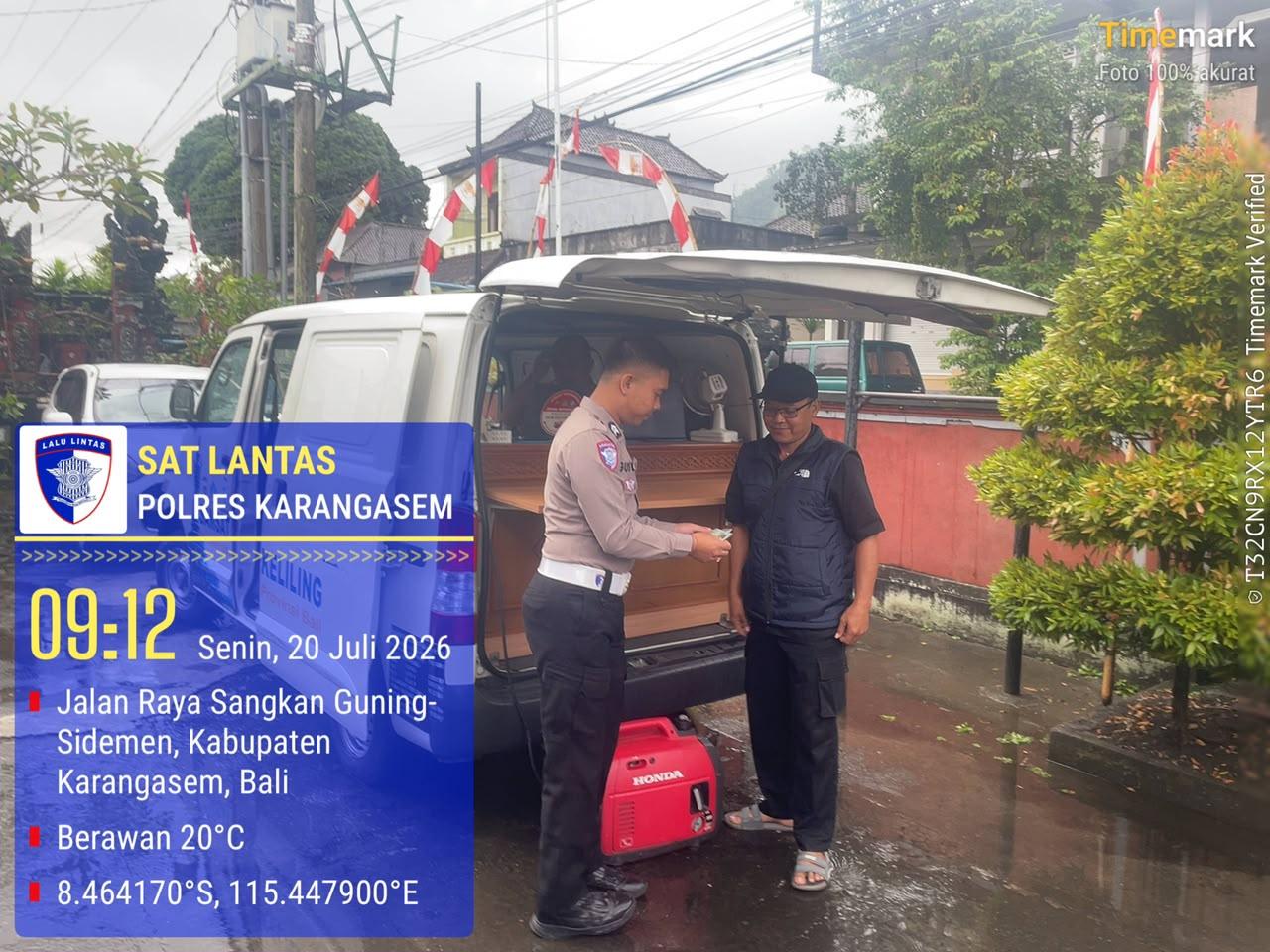 Sat Lantas Karangasem Berikan Pelayanan SAMSAT Keliling 