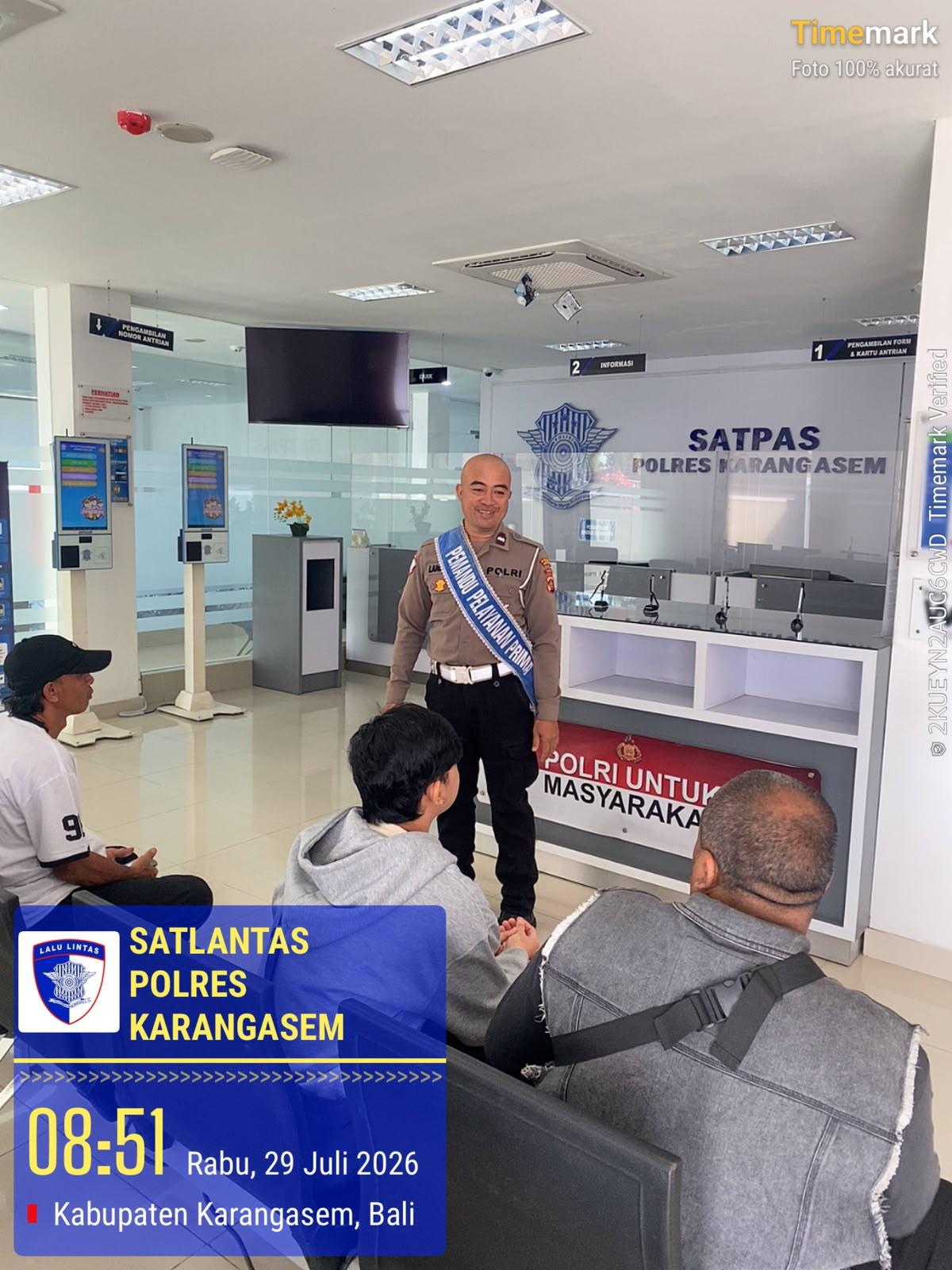 Satlantas Polres Karangasem Tingkatkan Pelayanan SIM dan Edukasi Pengendara untuk Cegah Laka Lantas