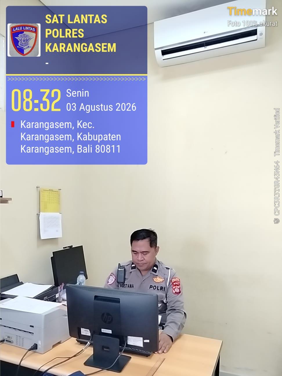 Sat Lantas Polres Karangasem Berikan Pelayanan Prima di BPKB