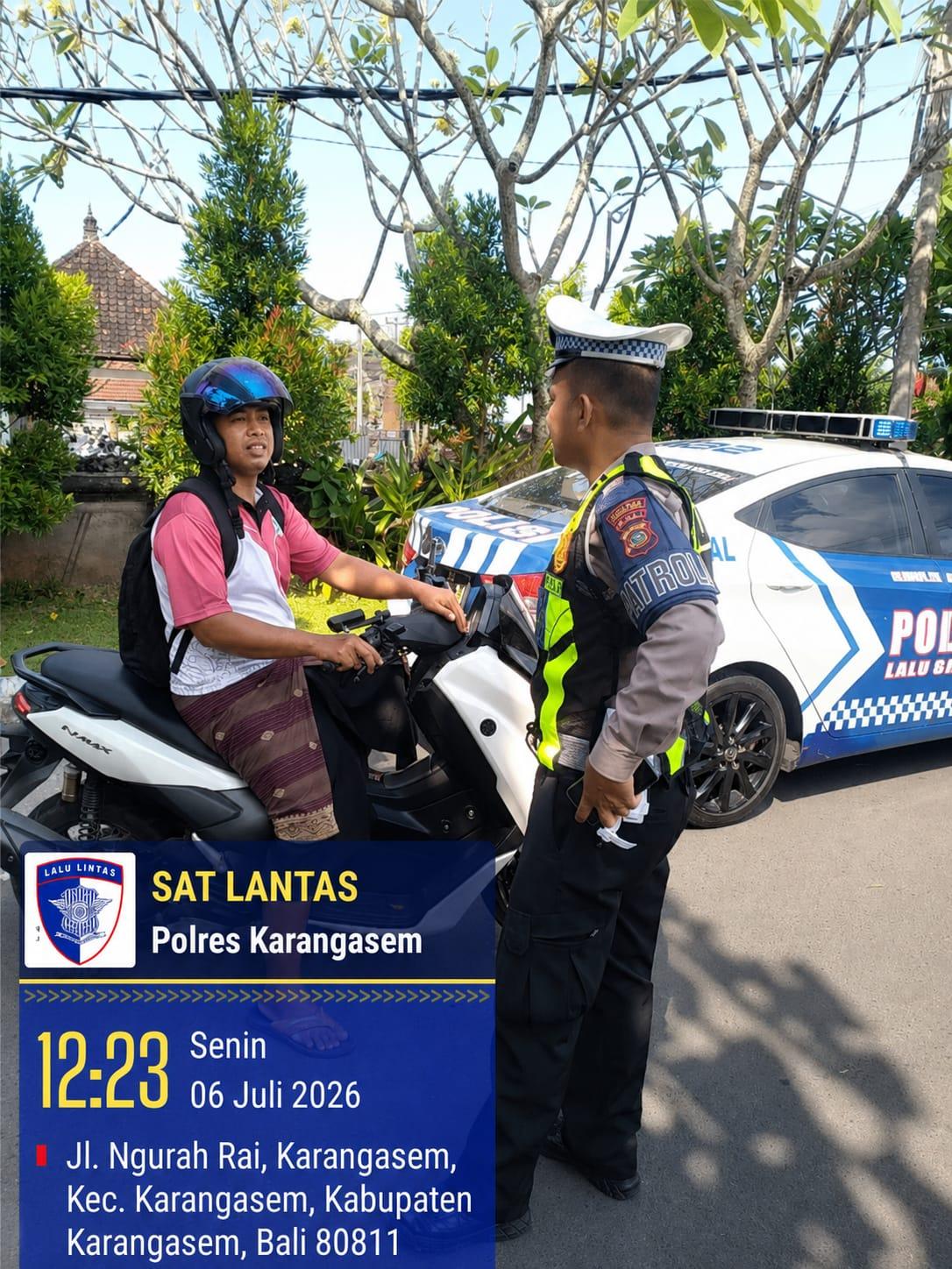 Tindak Lanjuti Arahan Kapolres, Sat Lantas Polres Karangasem tingkatkan Patroli di Jalan rawan Laka