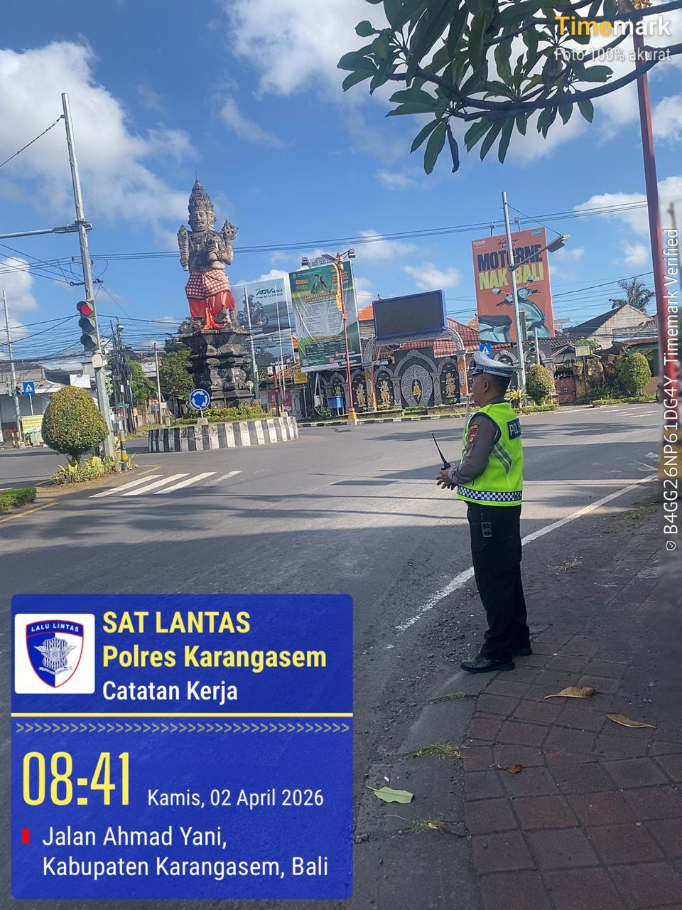 Personil Lantas Laksanakan Gatur Pagi Demi Ketertiban Dan Kelancaran Arus Lalin Di Ktl 1 Subagan