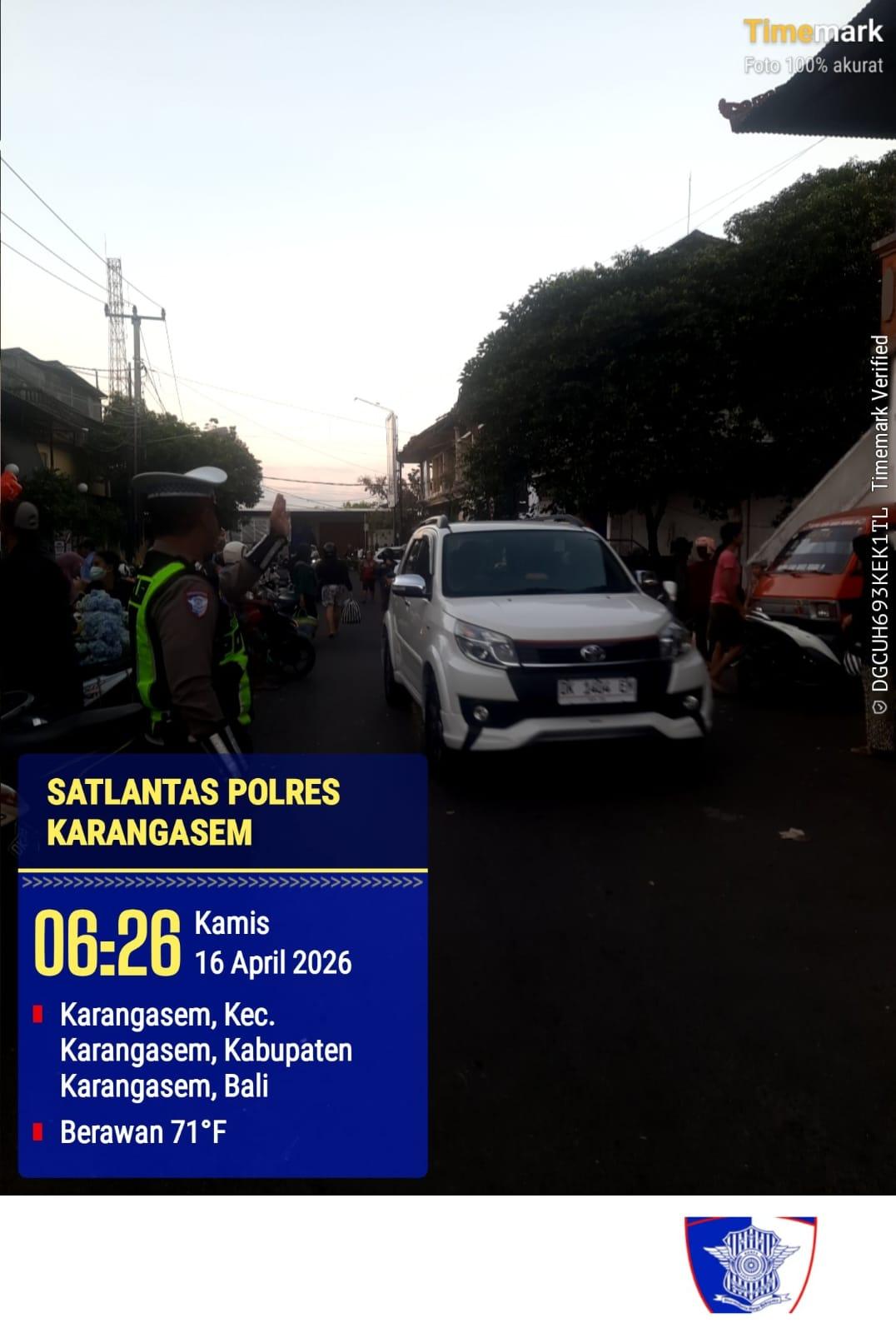 Keselamatan Pejalan Kaki Menjadi Prioritas Personel Lantas Karangasem