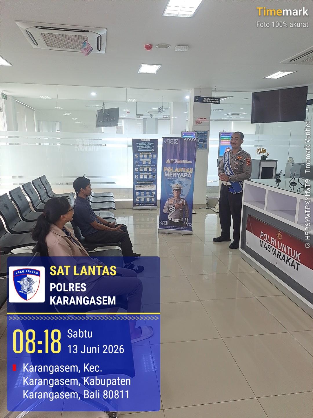 Satlantas Polres Karangasem Tingkatkan Pelayanan SIM dan Edukasi Pengendara untuk Cegah Laka Lantas