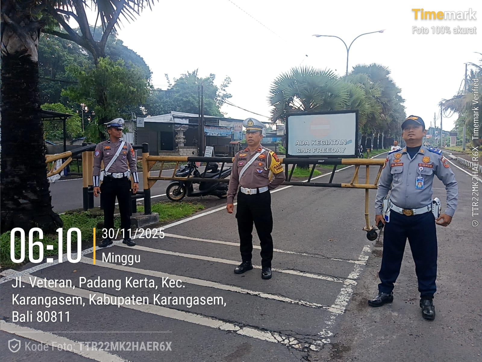 Cegah Balap Liar Sat Lantas Polres Karangasem  Gelar Patroli pada Malam Minggu