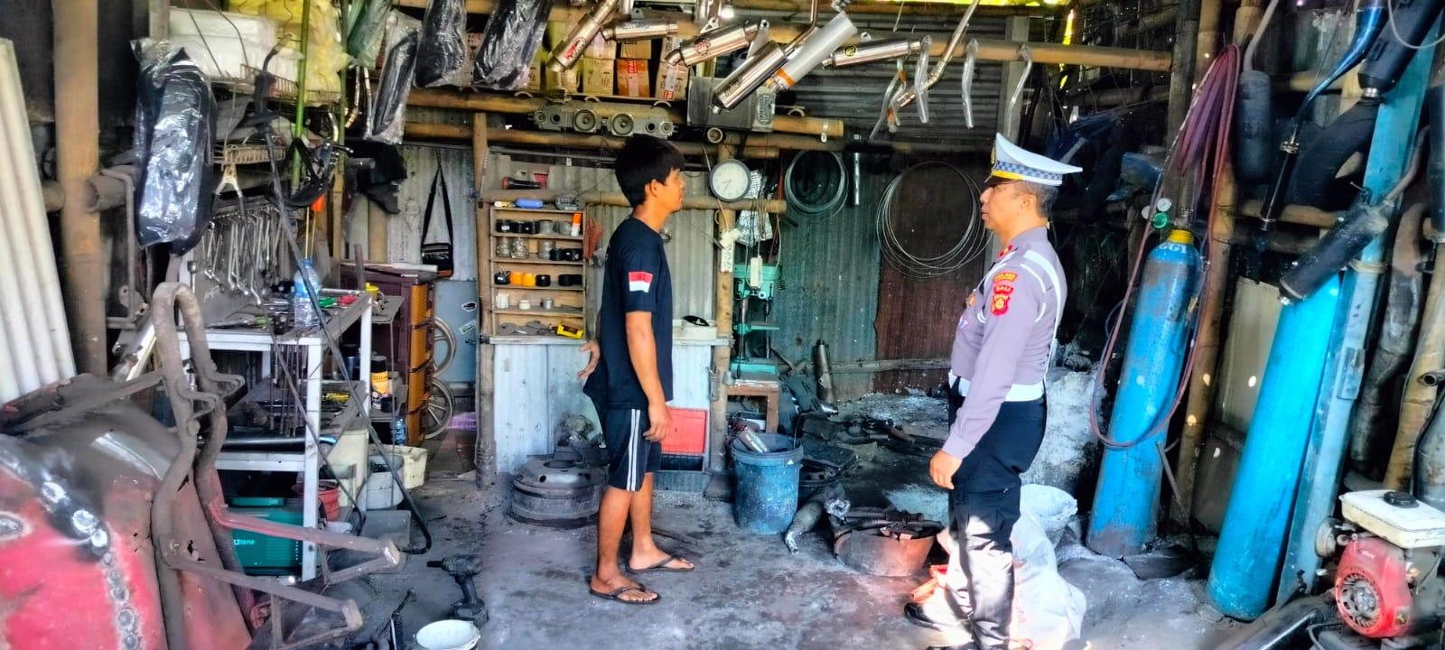 Dalam Rangka Ops Zebra Agung 2025 Sat Lantas Polres Karangasem  Gencar Sosialisasi Larangan Knalpot Brong