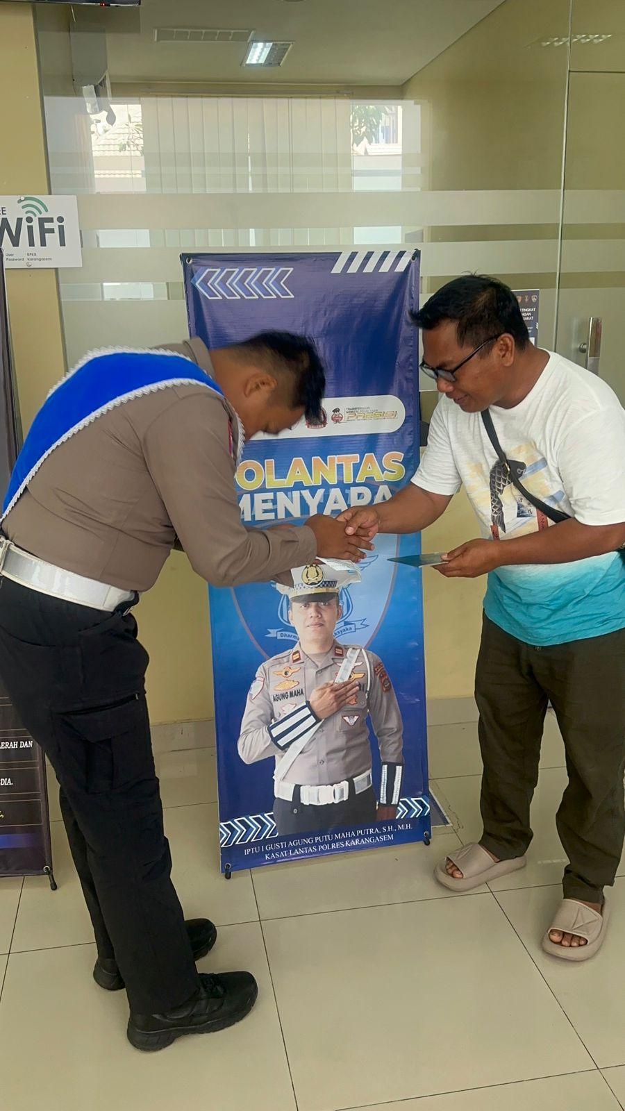 Tingkatkan Kualitas Pelayanan Publik, Proses Pelayanan BPKB Polres Karangasem Semakin Cepat dan Transparan
