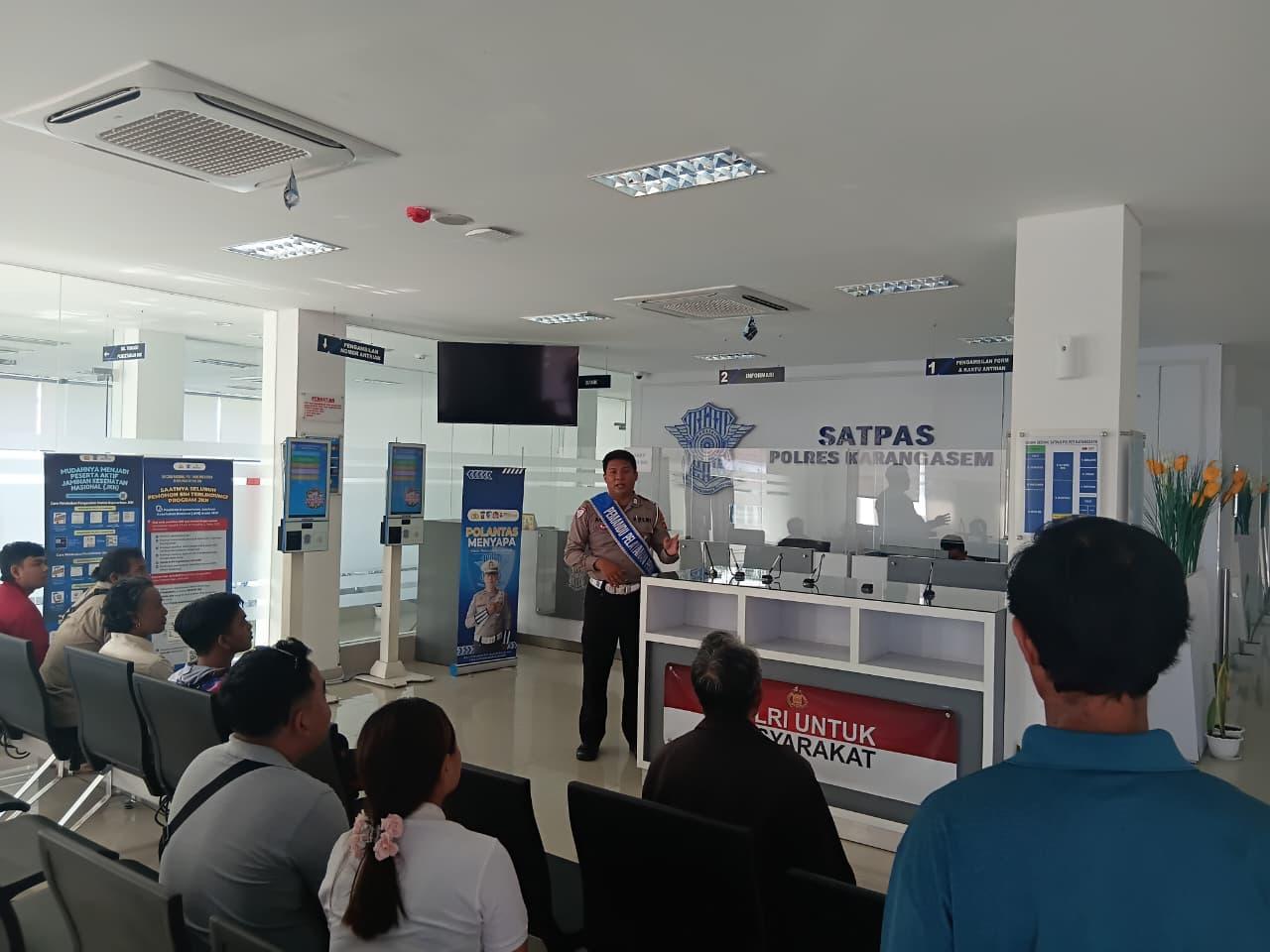 Satlantas Polres Karangasem Tingkatkan Pelayanan SIM dan Edukasi Pengendara untuk Cegah Laka Lantas