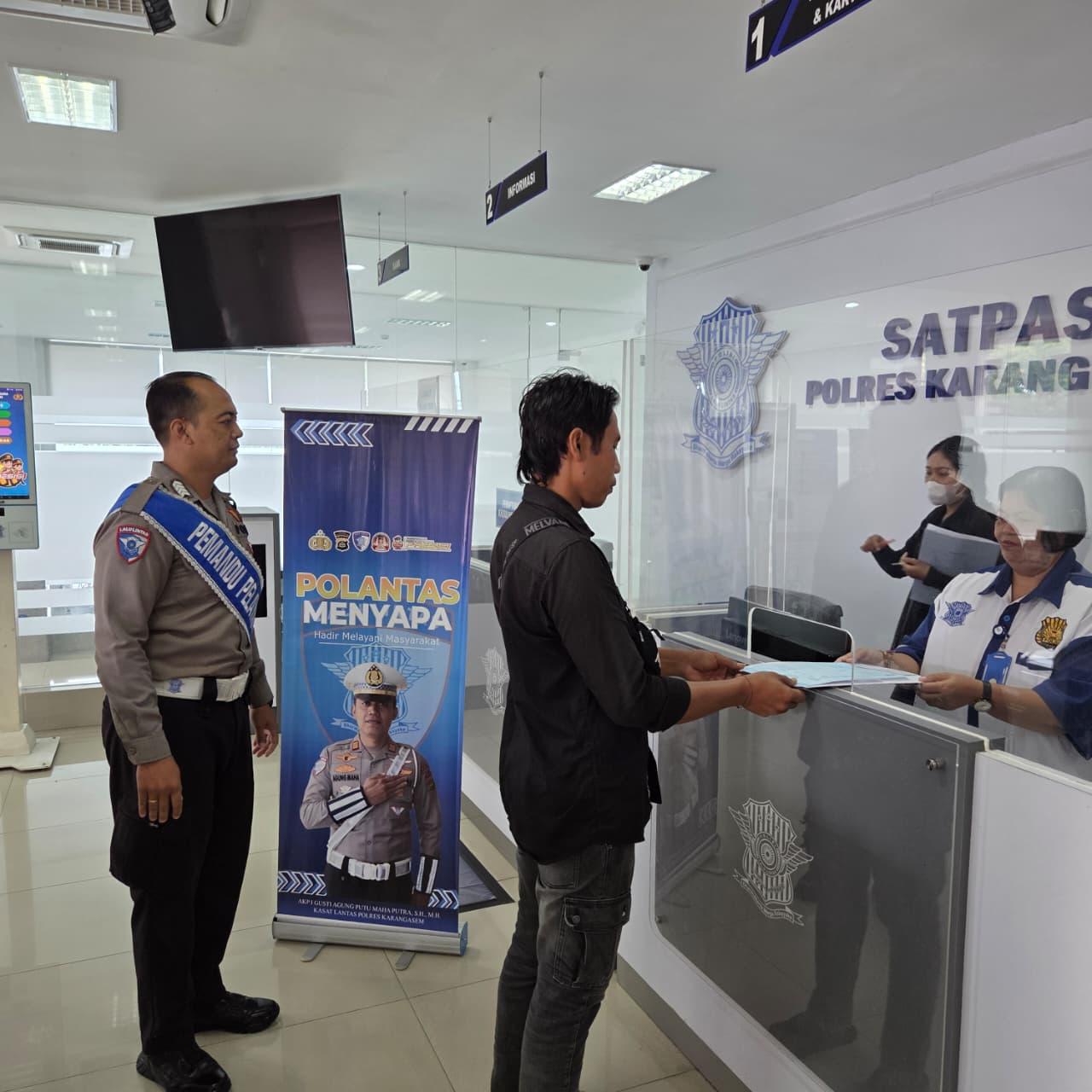 Satlantas Polres Karangasem Tingkatkan Pelayanan SIM dan Edukasi Pengendara untuk Cegah Laka Lantas