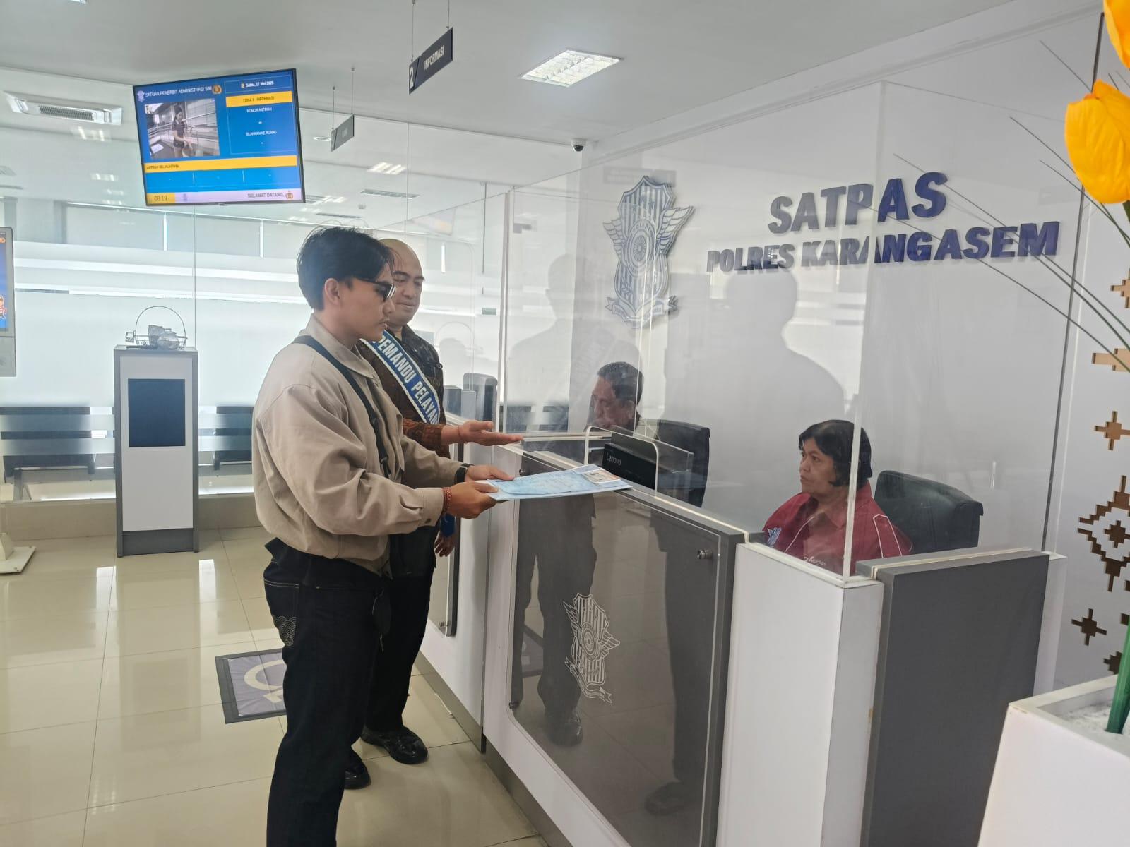 Satlantas Polres Karangasem Tingkatkan Pelayanan SIM dan Edukasi Pengendara untuk Cegah Laka Lantas