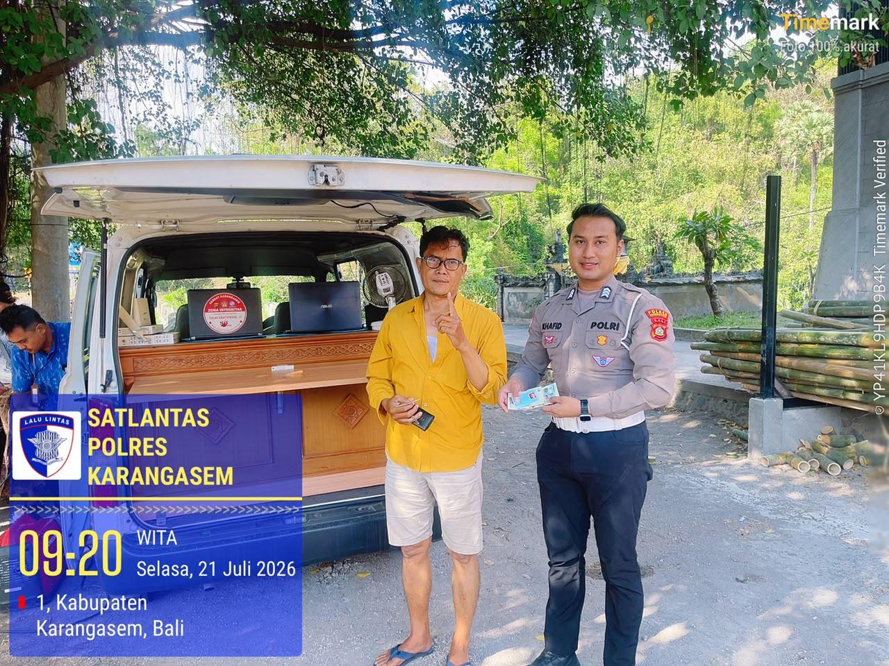 Tingkatkan Pelayanan Publik, Sat Lantas Karangasem Berikan Pelayanan SAMSAT Keliling
