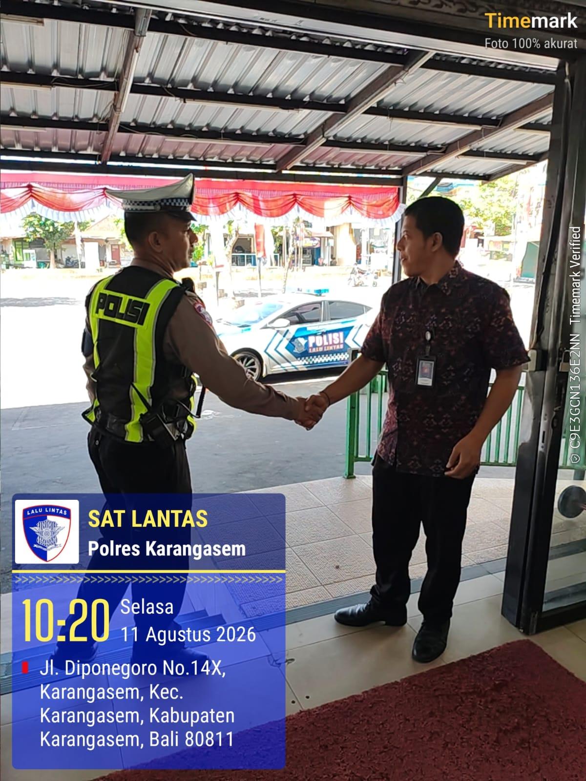 Patroli ke Pertokoan Arta Sedana, Sat Lantas Laksanakan Kegiatan Rutin yang ditingkatkan 