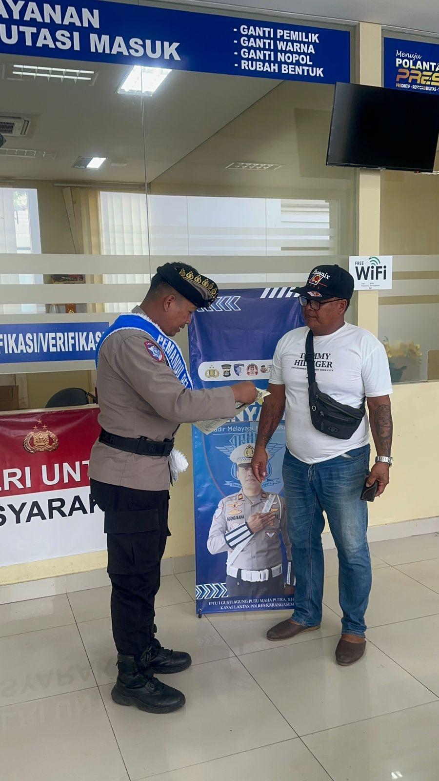 Tingkatkan Kualitas Pelayanan Publik, Proses Pelayanan BPKB Polres Karangasem Semakin Cepat dan Transparan
