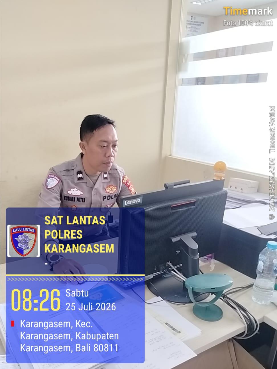 Sat Lantas Polres Karangasem Berikan Pelayanan Prima di BPKB
