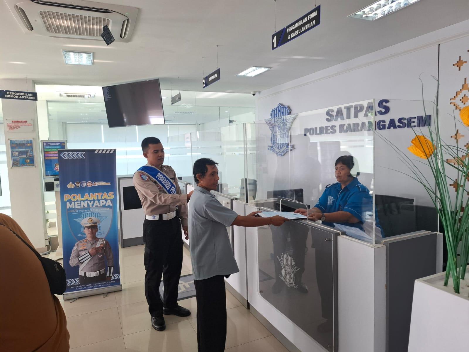 Satlantas Polres Karangasem Tingkatkan Pelayanan SIM dan Edukasi Pengendara untuk Cegah Laka Lantas