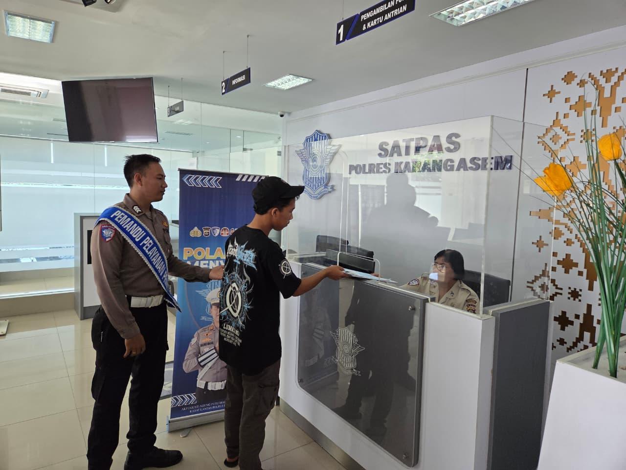 Satlantas Polres Karangasem Tingkatkan Pelayanan SIM dan Edukasi Pengendara untuk Cegah Laka Lantas