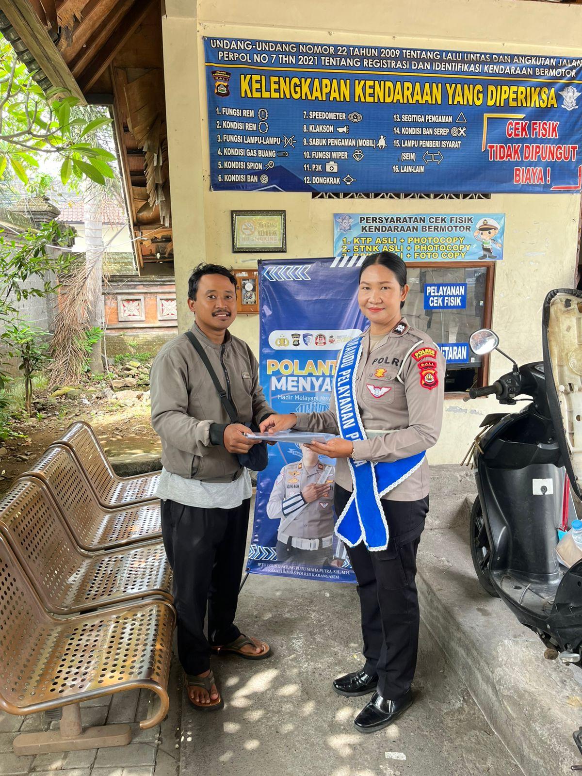 Polres Karangasem  Terus Gencarkan Aplikasi Signal Samsat, Permudah Layanan Pajak bagi Masyarakat 