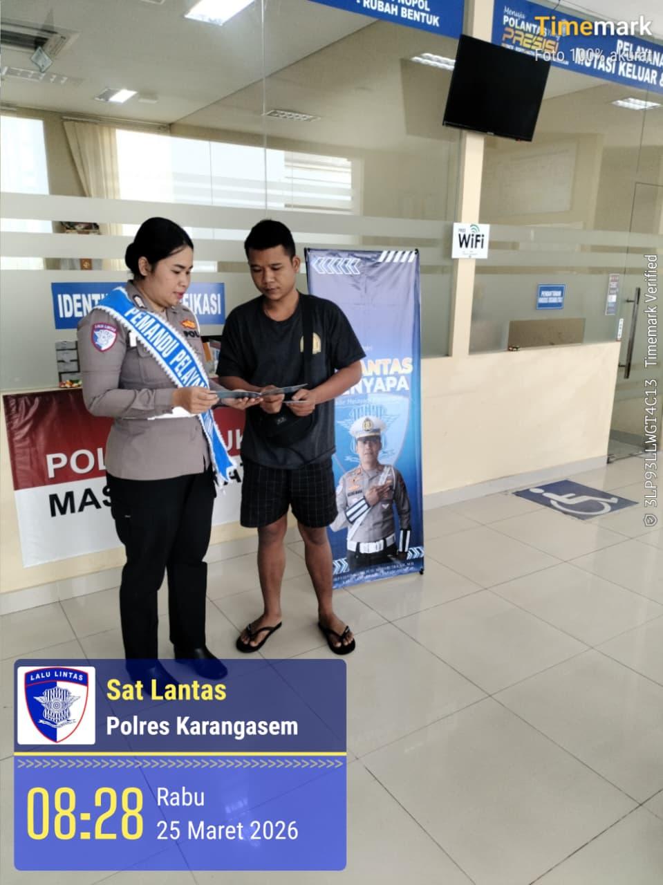 Tingkatkan Kualitas Pelayanan Publik, Proses Pelayanan BPKB Polres Karangasem Semakin Cepat dan Transparan