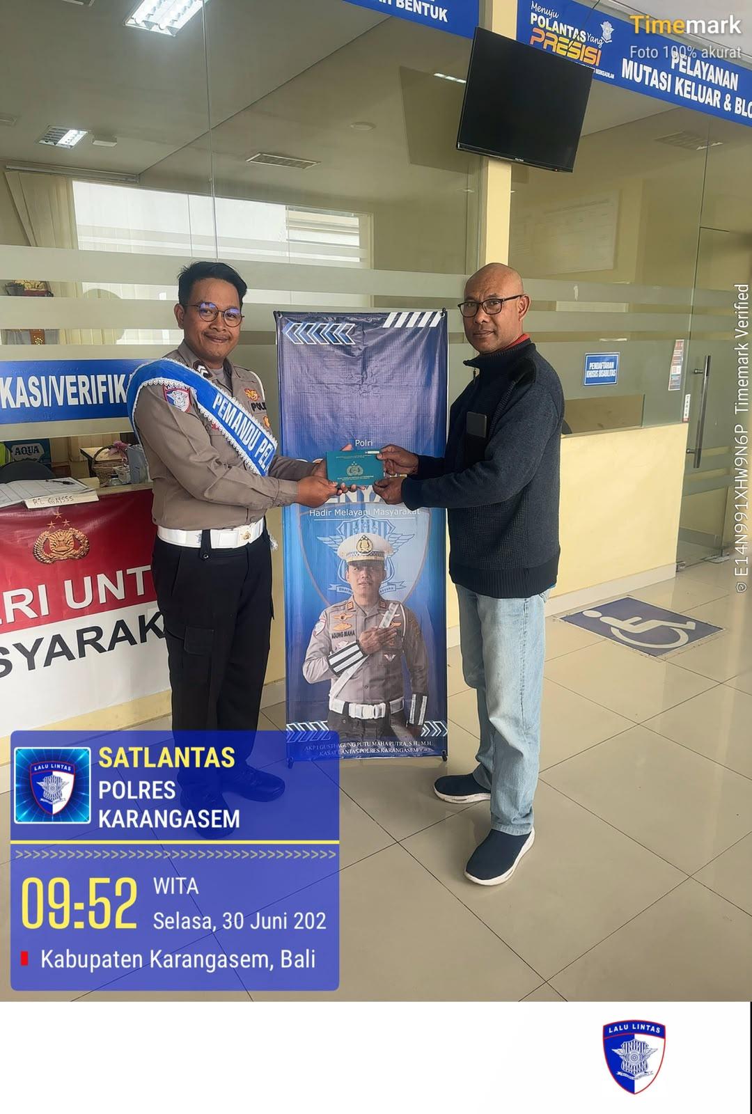 Tingkatkan Kualitas Pelayanan Publik, Proses Pelayanan BPKB Polres Karangasem Semakin Cepat dan Transparan