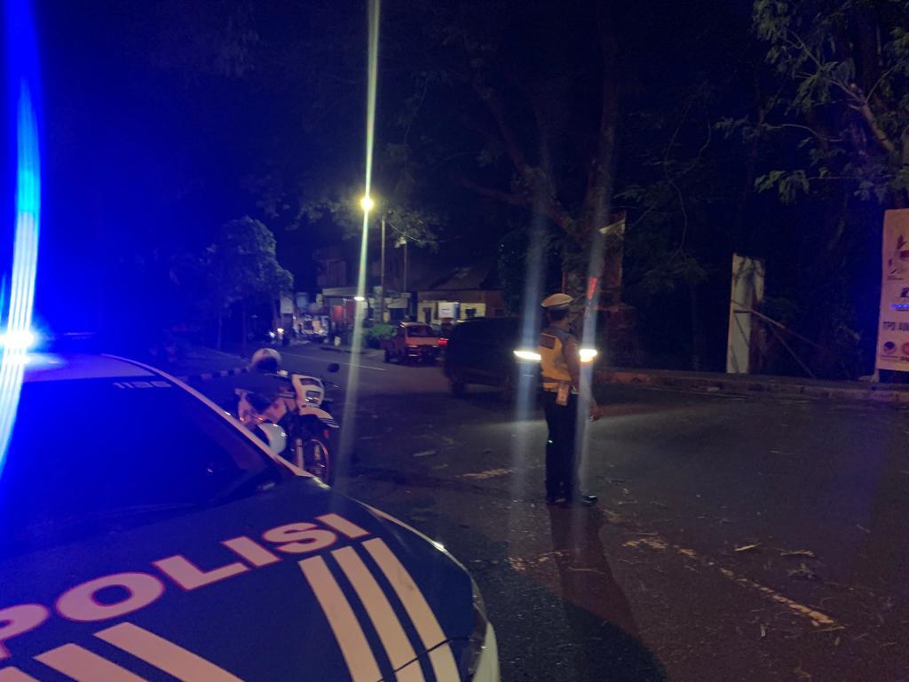 Cegah Balap Liar Sat Lantas Polres Karangasem  Gelar Patroli pada Malam Minggu