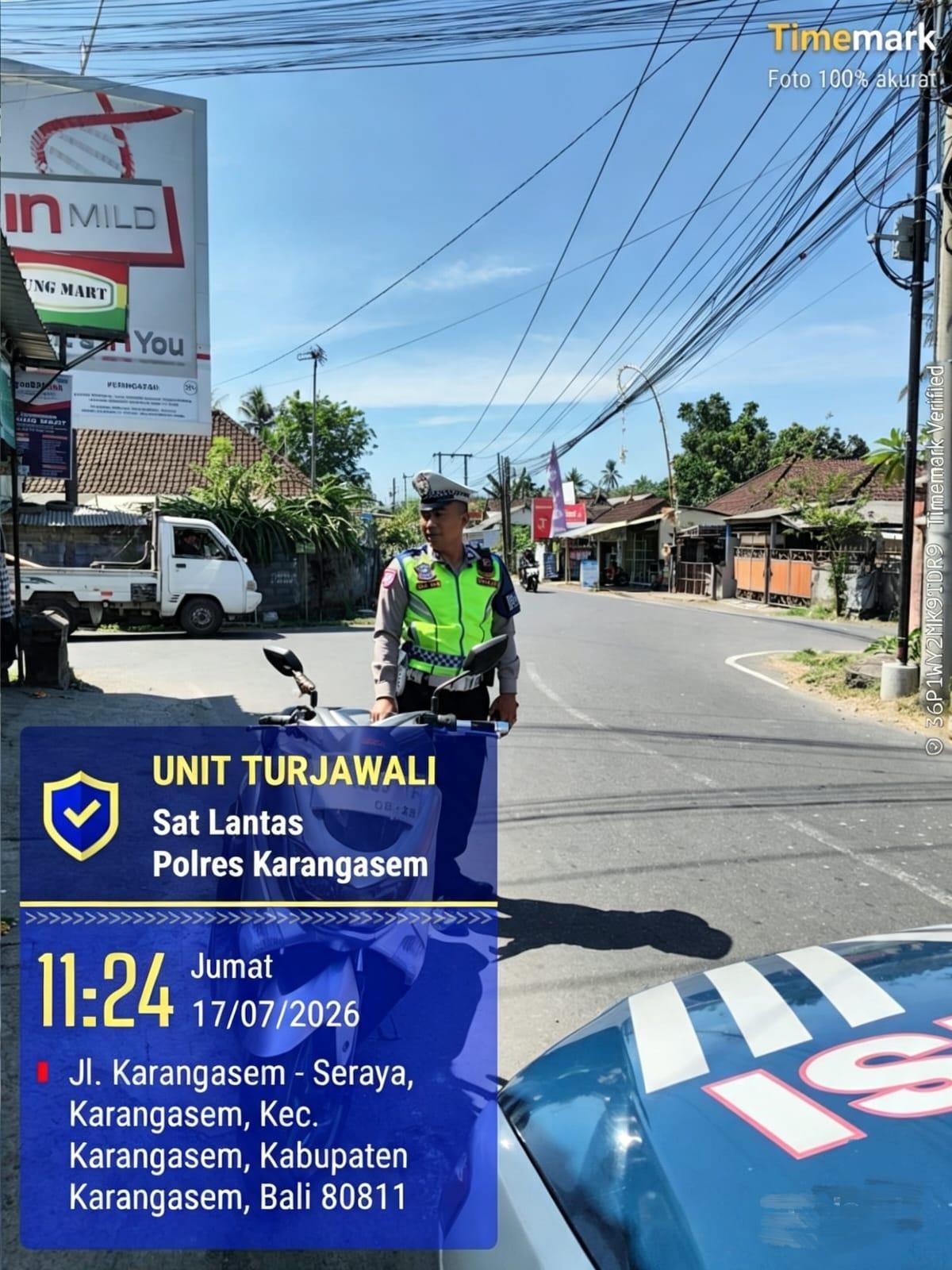 Susuri Jalan Raya Ujung, Sat Lantas  Ciptakan Kamseltibcar Lantas