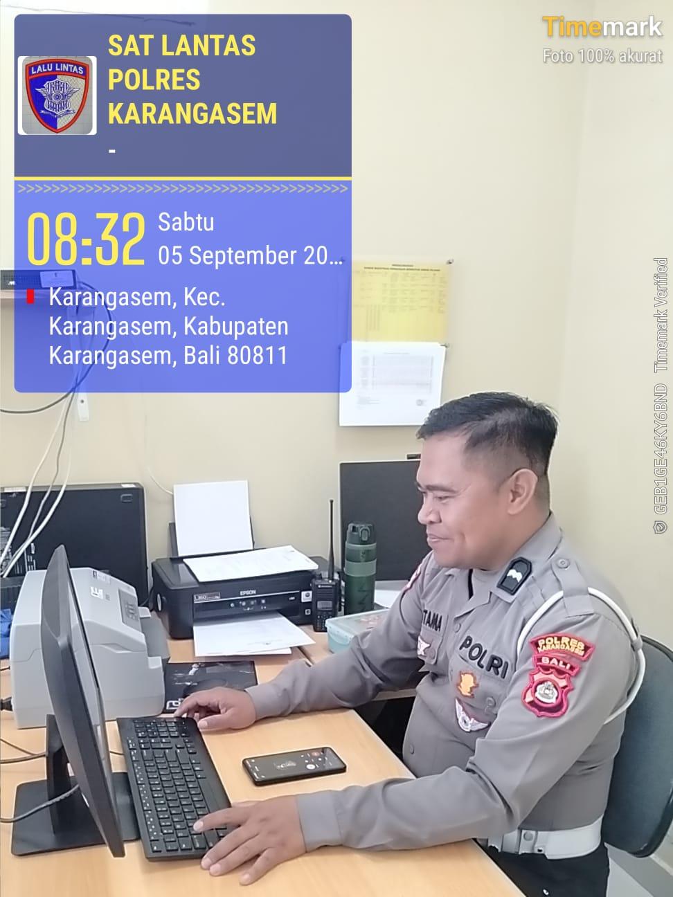 Tingkatkan Kualitas Pelayanan Publik, Proses Pelayanan BPKB Polres Karangasem Semakin Cepat dan Transparan