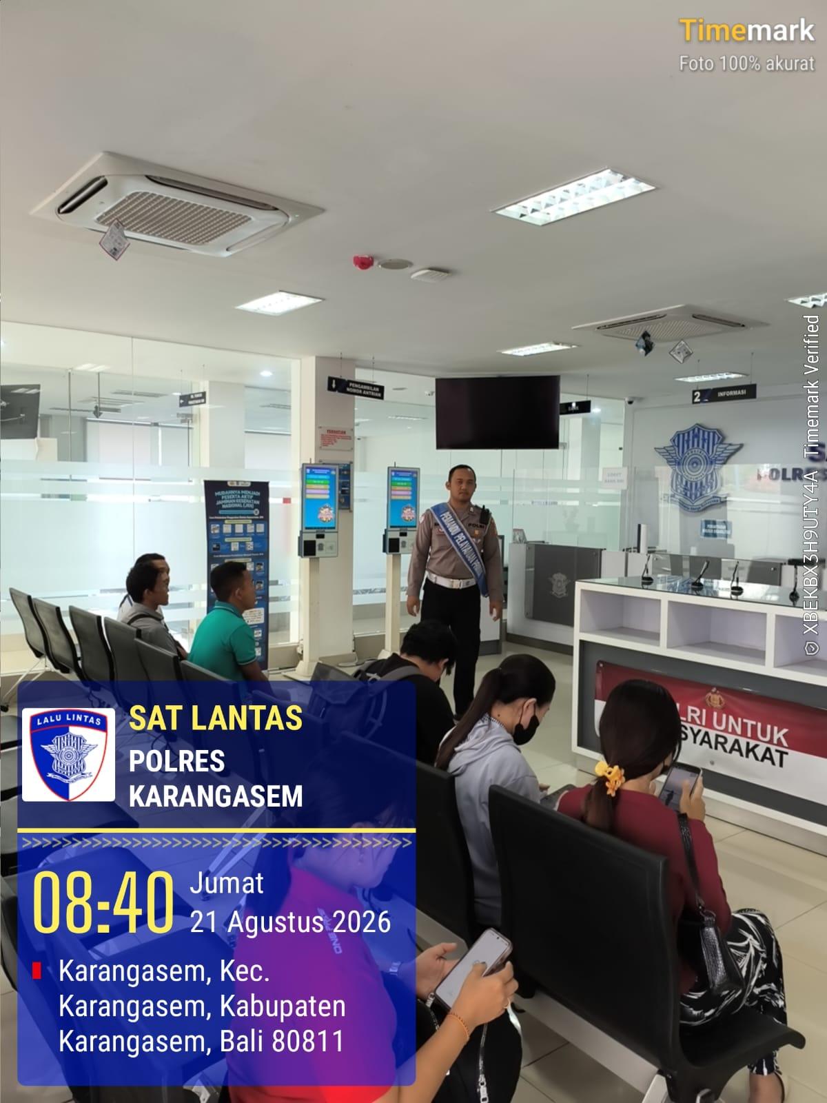 Satlantas Polres Karangasem Tingkatkan Pelayanan SIM dan Edukasi Pengendara untuk Cegah Laka Lantas