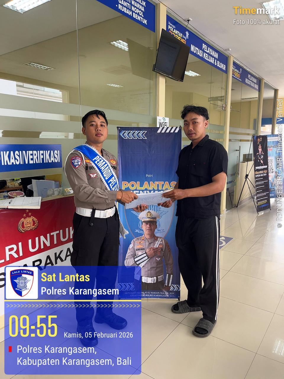 Tingkatkan Kualitas Pelayanan Publik, Proses Pelayanan BPKB Polres Karangasem Semakin Cepat dan Transparan