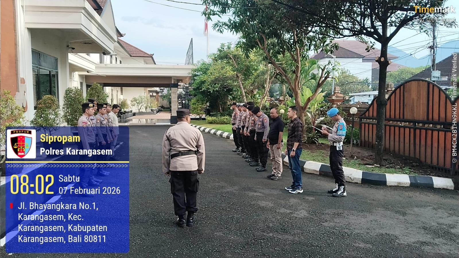  Antisipasi Pelanggaran Personil Dalam Pelaksanaan Tugas, Sat Lantas Laksanakan Serah Terima Tugas Jaga