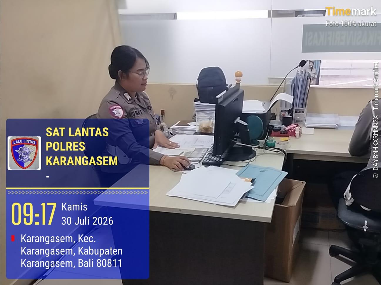 Tingkatkan Kualitas Pelayanan Publik, Proses Pelayanan BPKB Polres Karangasem Semakin Cepat dan Transparan