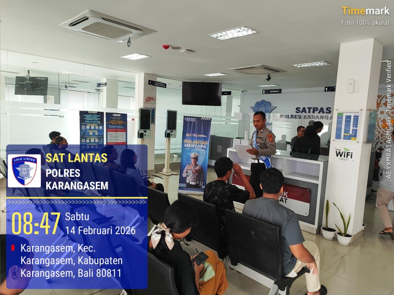 Satlantas Polres Karangasem Tingkatkan Pelayanan SIM dan Edukasi Pengendara untuk Cegah Laka Lantas