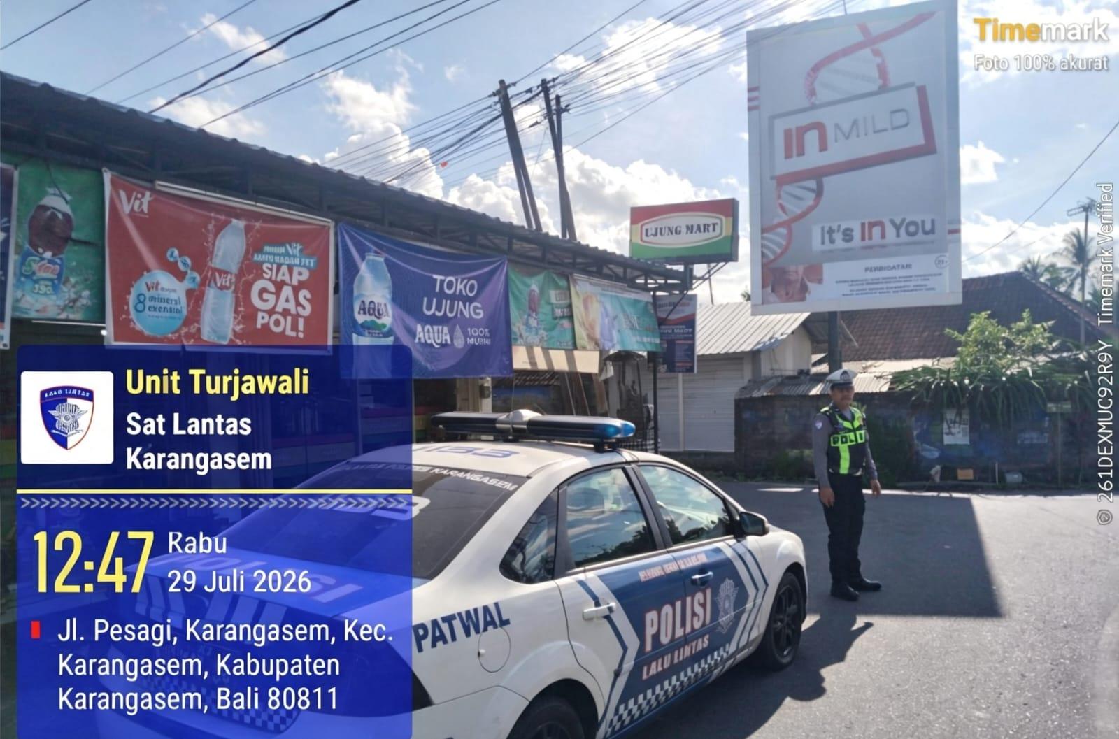 Unit Patroli Satlantas Laksanakan Patroli Barcode guna menjaga Kamseltibcar Lantas