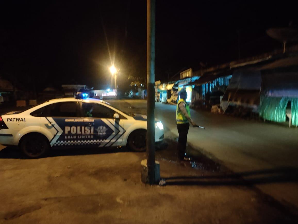 Cegah Balap Liar Sat Lantas Polres Karangasem  Gelar Patroli pada Malam Minggu
