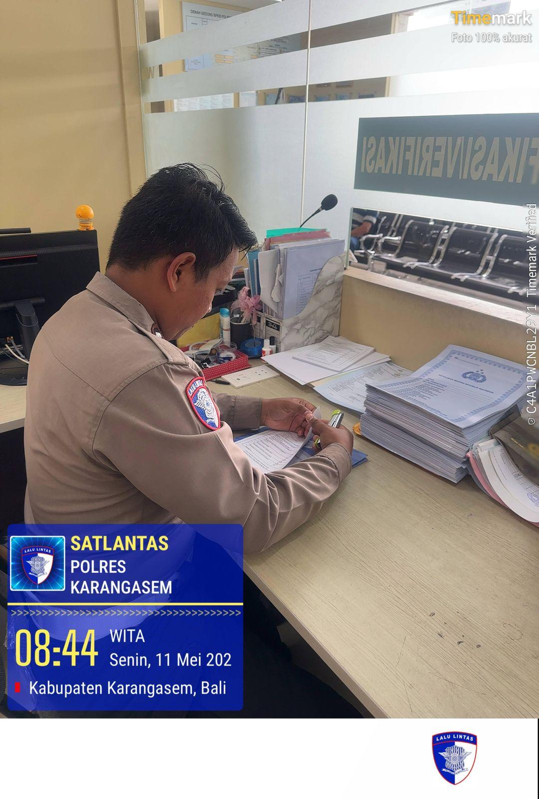 Tingkatkan Kualitas Pelayanan Publik, Proses Pelayanan BPKB Polres Karangasem Semakin Cepat dan Transparan