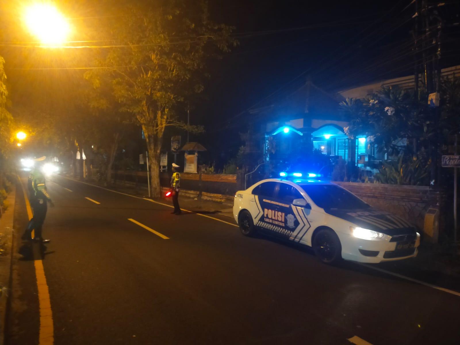 Atensi Beat 1, Unit Turjagwali Menyusuri Jalan Kesatrian, Diponogoro dan Kartini dengan Blue Light Patroli Barcode