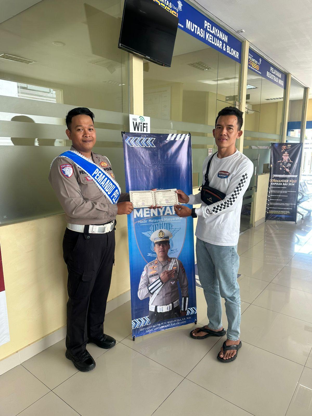 Tingkatkan Kualitas Pelayanan Publik, Proses Pelayanan BPKB Polres Karangasem Semakin Cepat dan Transparan