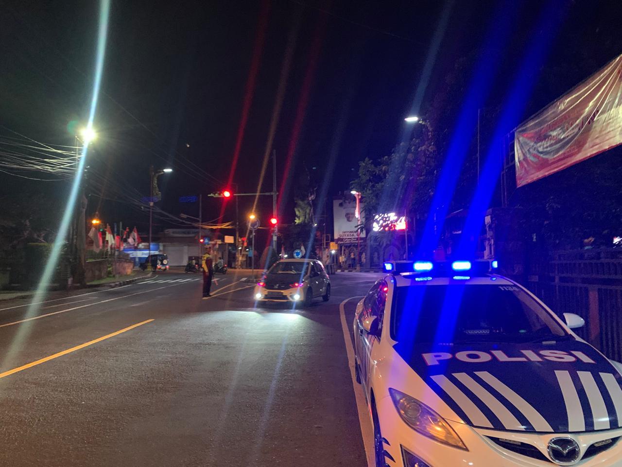 Satlantas Polres Karangasem Gelar Patroli Malam Antisipasi Terjadinya Laka Lantas