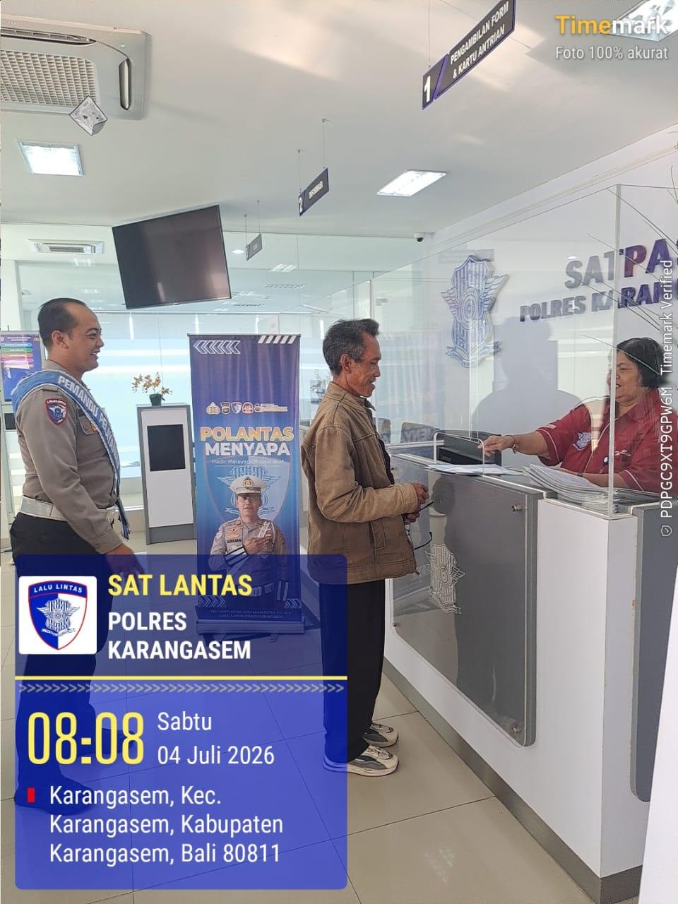Satlantas Polres Karangasem Tingkatkan Pelayanan SIM dan Edukasi Pengendara untuk Cegah Laka Lantas