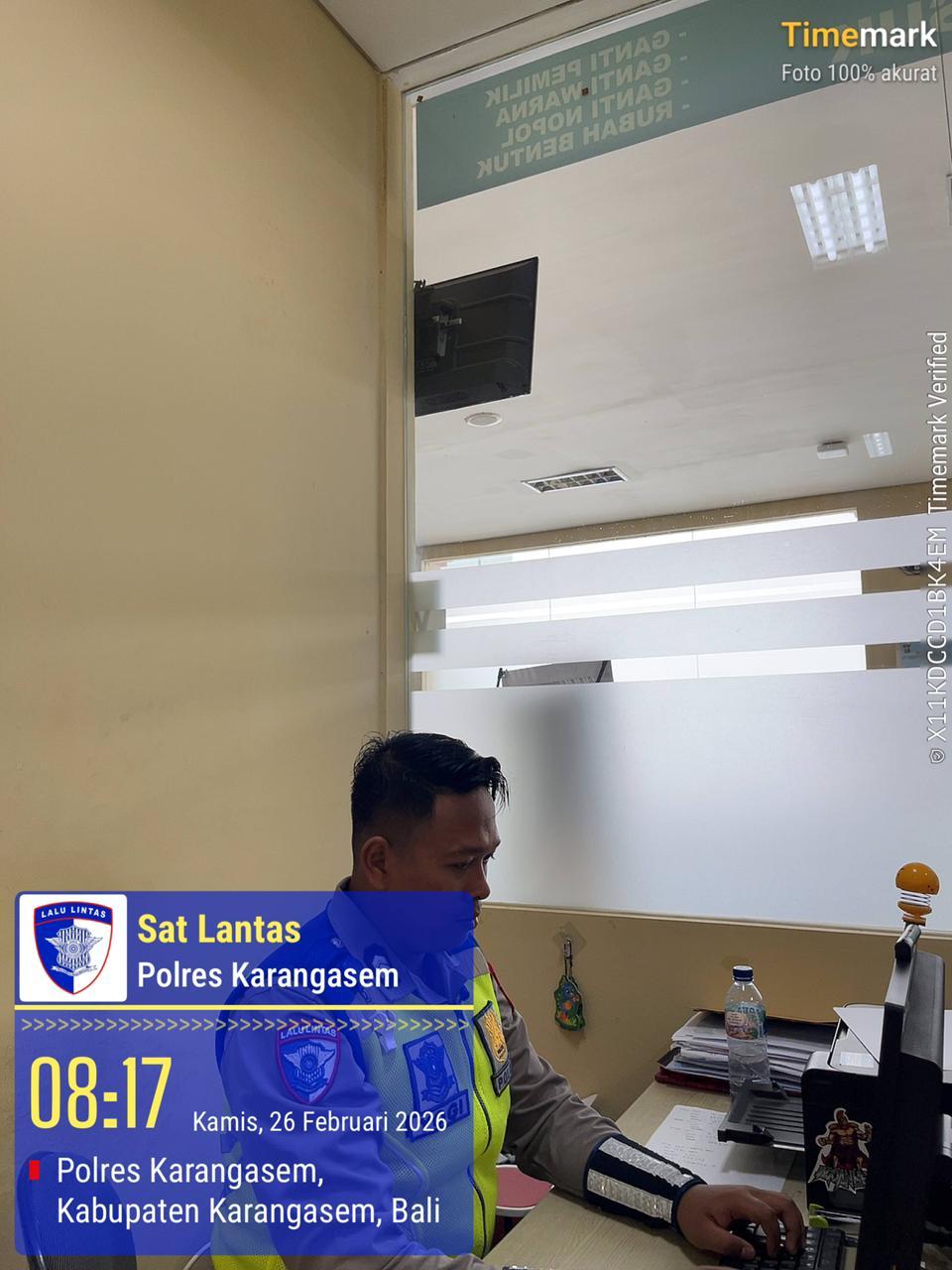 Tingkatkan Kualitas Pelayanan Publik, Proses Pelayanan BPKB Polres Karangasem Semakin Cepat dan Transparan