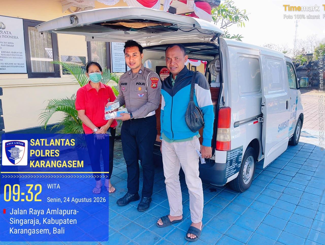Sat Lantas Karangasem Berikan Pelayanan SAMSAT Keliling 