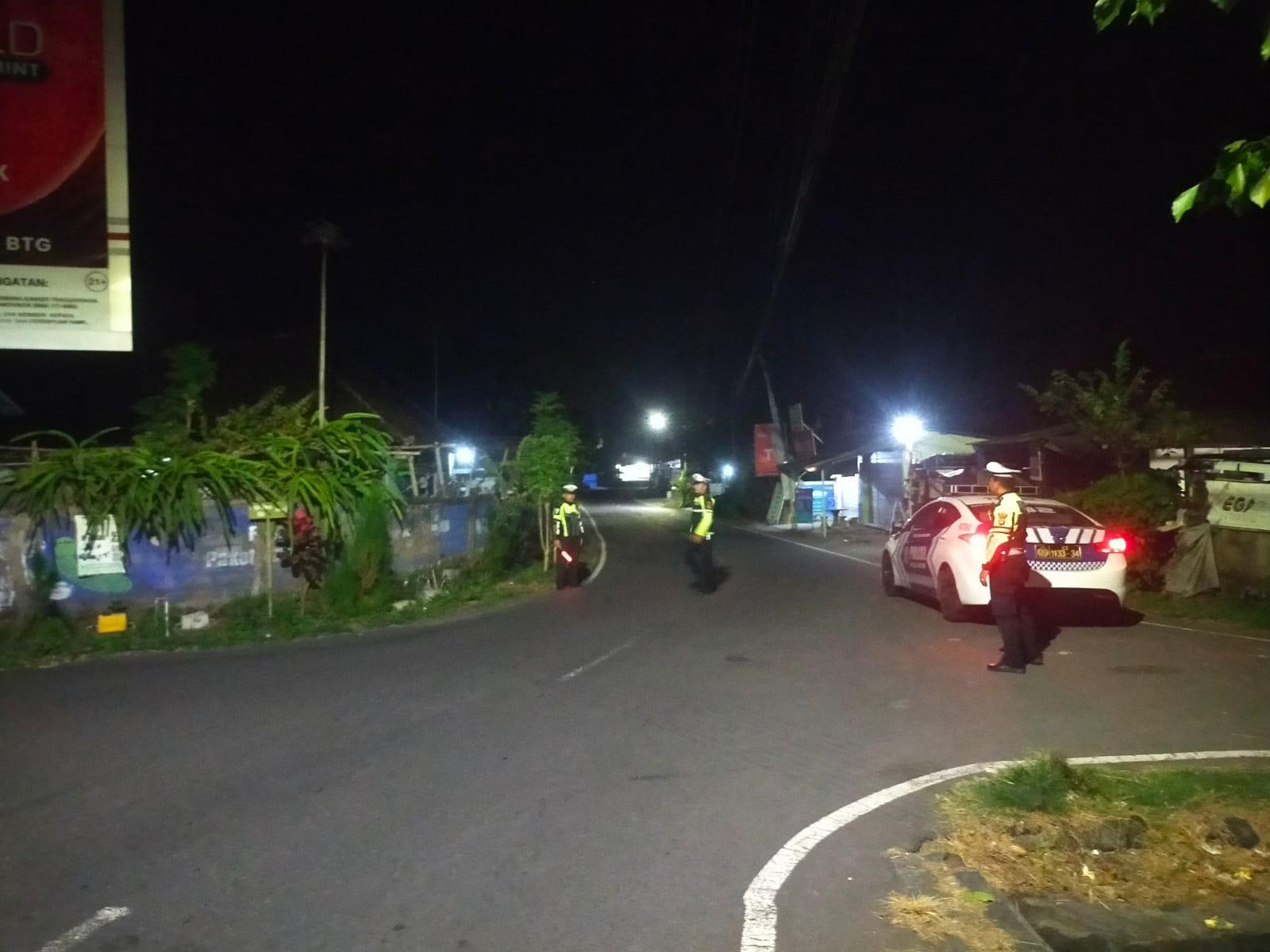Cegah Balap Liar Sat Lantas Polres Karangasem  Gelar Patroli pada Malam Minggu